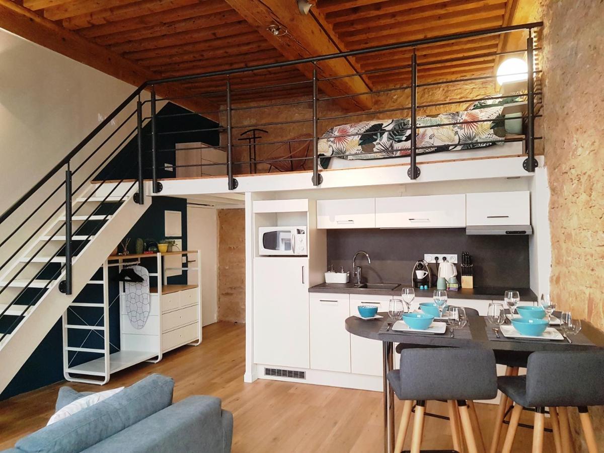Charmant Appartement Style Canut Pentes Croix Rousse Λυών Εξωτερικό φωτογραφία